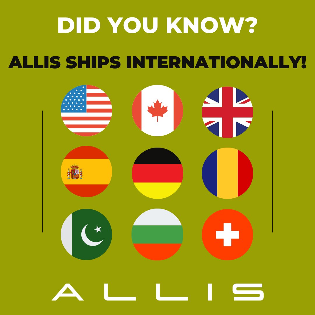 GetAllisSensor's tweet image. DID YOU KNOW: ALLIS is international!  

Don't see your country represented? Have no fear! We'll work with you to ensure ALLIS gets shipped directly to your doorstep!