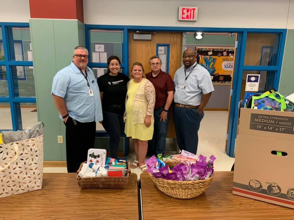 _My_Testimony's tweet photo. ENGAGE in culture &amp; community… and we are grateful to be a part of this community with Rockbrook Elementary!!! This school year is gonna be great, and we are here for it. 

Thank you for letting us be a part of your school day! @RockbrookES https://t.co/tYz6B6UEs8