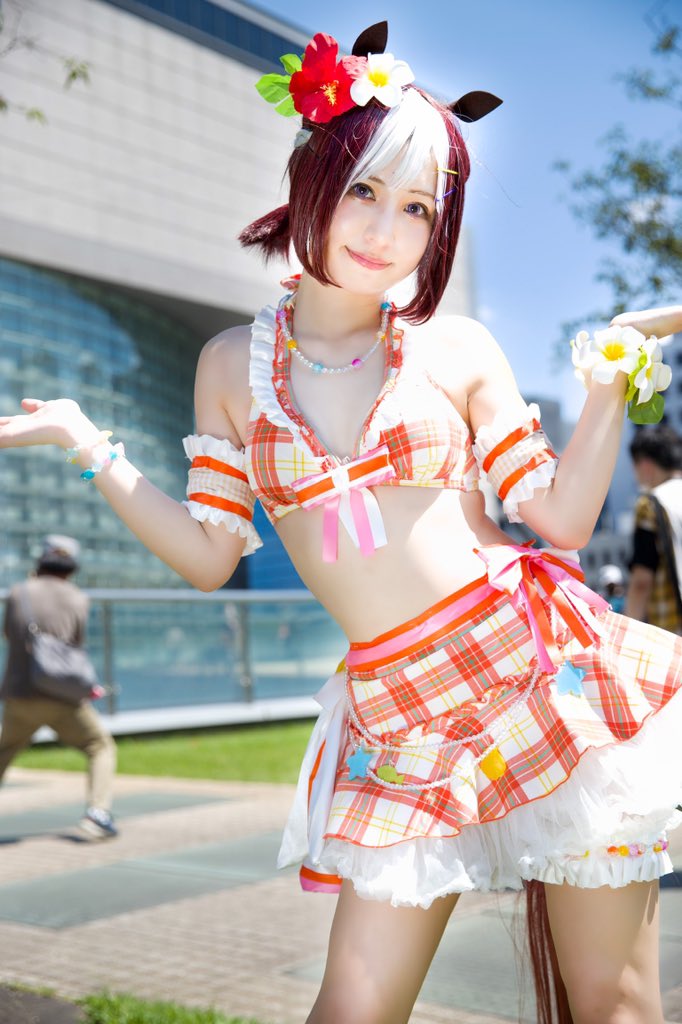 ウマ娘コスプレ スペシャルウィーク 水着一式