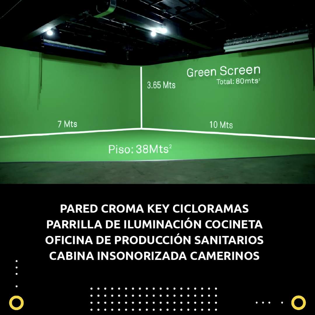 💡🎞️ | Un espacio ideal para tus necesidades y posibilidades infinitas.
✅ Pared croma key
✅ Cicloramas
✅ Parrilla de iluminación
✅ Cocineta
✅ Oficina de producción
✅ Sanitarios
✅ Cabina insonorizada
✅ Camerinos
#ensomedia #foro #ciclorama #cromakey #produccion #cabina