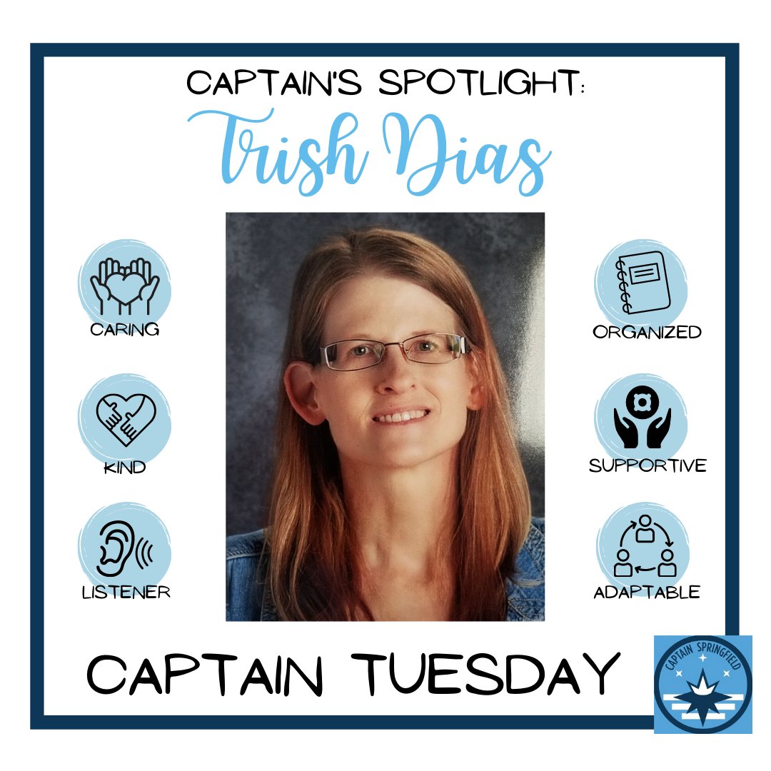 CaptainSGF's tweet photo. Happy #CaptainTuesday where we celebrate some of the many people in #417Land deserving of the #CAPSGF cape! Today-Patricia Dias with @officialSPS! Thank you all for your kindness, work, & commitment to our city! We are so lucky to have you in #SGF! https://t.co/ZPU6i0ajmh