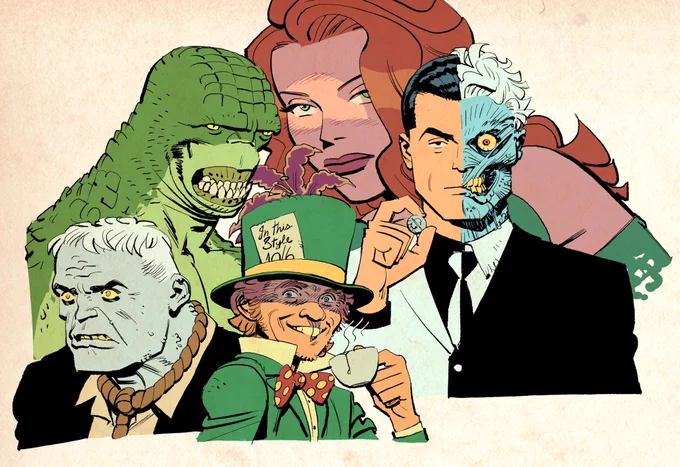 Some #batman villains I've been doing as warmups the past few days.
 
#killercroc #solomongrundy #madhatter #twoface #poisonivy 