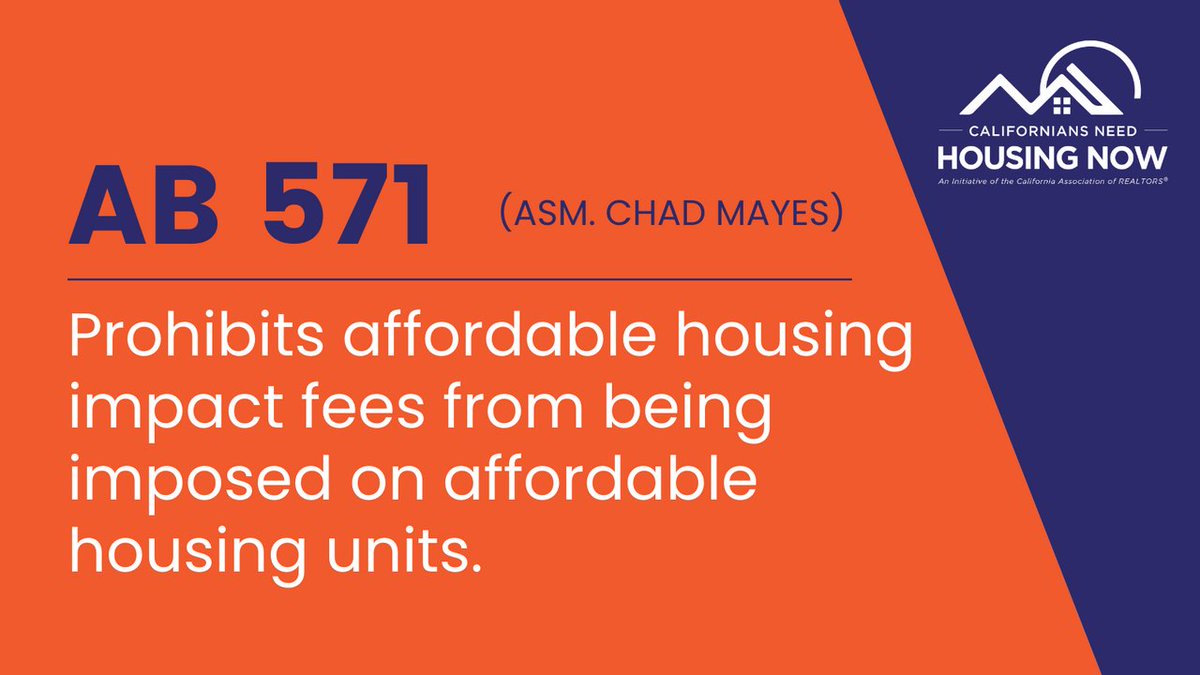 CARgovaffairs's tweet photo. Thank you @ChadMayes for advocating for affordable housing production in California. 

Your bill #AB571, which cuts down unnecessary barriers to the construction of affordable housing, will give a much-needed boost to housing construction. #caleg https://t.co/q8ufwx7Ijn