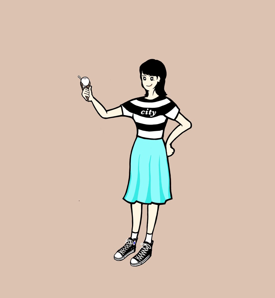hellobird_mito's tweet photo. @city_cafe_space のグッズキャラクターを描きました。 https://t.co/qwvSRAusEq