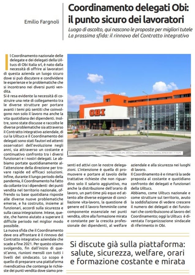 #coordinamentonazionalersuobiuiltucs #uiltucs #noicisiamo #lavoriamopertutti #sicurezza #incentivo #welfare #diritti #integrativo #formazione #confronti #obi #noicresciamo