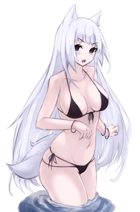 リハビリで白毛ちゃんラフ!☀️ 