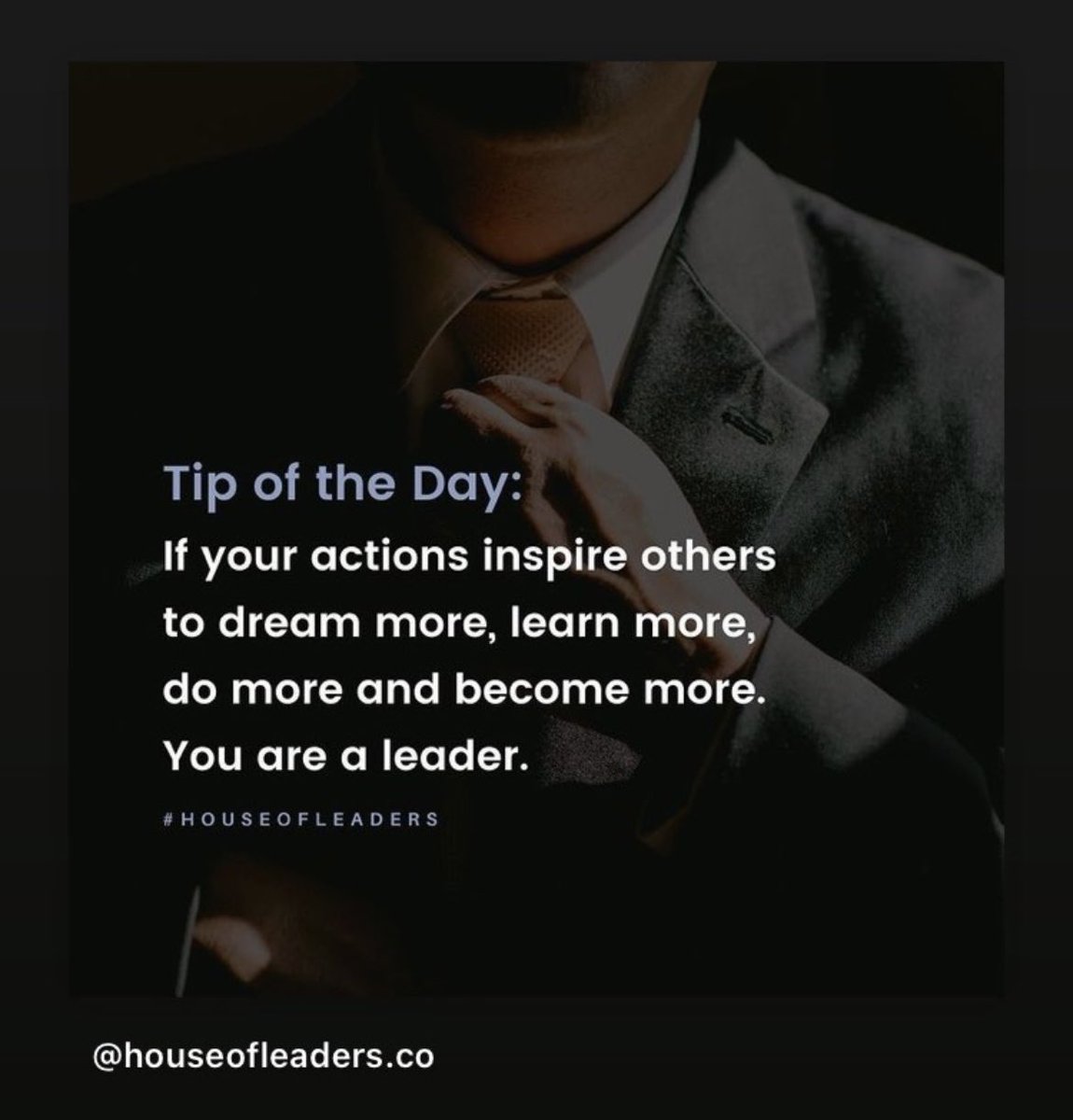 What is your thoughts around what defines a “Leader” 🤔 

Would love to hear it ☺️