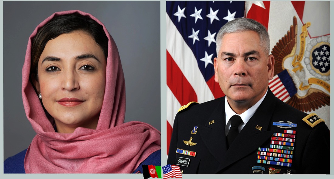 Ambassador @AdelaRaz thanked General Campbell for his continuous support as a friend of #Afghanistan and for his service. During the meeting, they discussed Afghanistan's security situation and emphasized the urgency of support for #ANDSF.