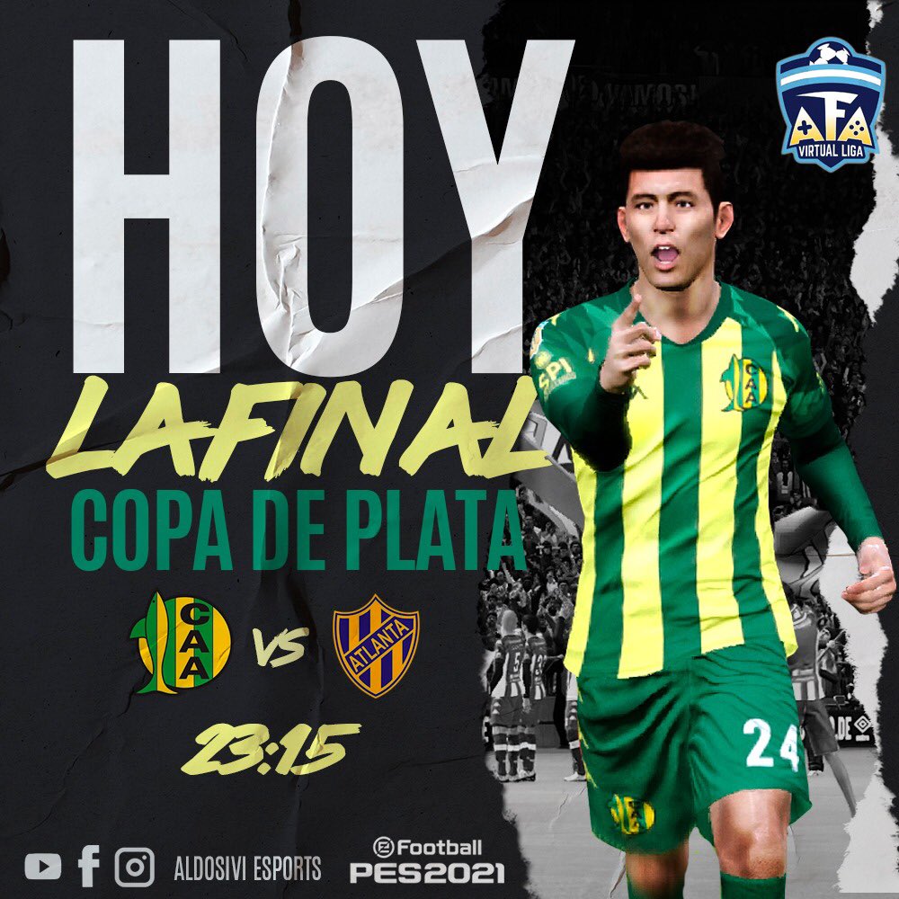 1913eSports's tweet photo. #AFA @AfaVirtualLiga @Juega_eFootball #efootballpes2021 #11vs11

🔥AFA VIRTUAL 🔥
HOY 23:15 hs FINAL de la COPA DE PLATA ! @eSportsAldosivi @clubaldosivi vs @atlantaoficial 
Vamos tiburón 🦈

Seguilo en  #twitch 
📲💻🖥 
https://t.co/8CXLxJhNWJ https://t.co/Vraord3QOW