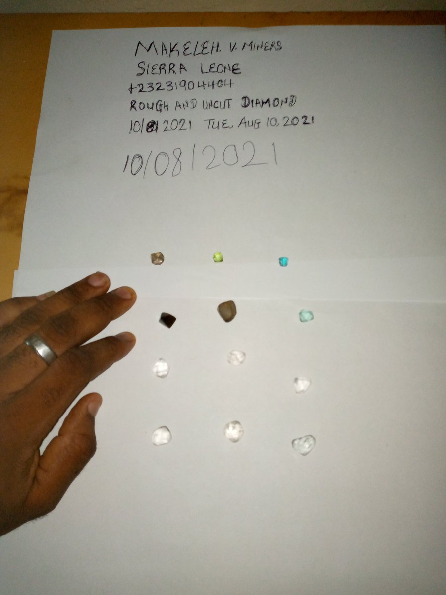 MakelehV's tweet photo. Makeleh gold and diamond 💎 mining..
Origin: sierra Leone
+23231904404
Uncut and rough diamond ..
Serious buyers only
#gold #silver #dubia #WorldBreastfeedingWeek  #London https://t.co/fjcpSN6yNe