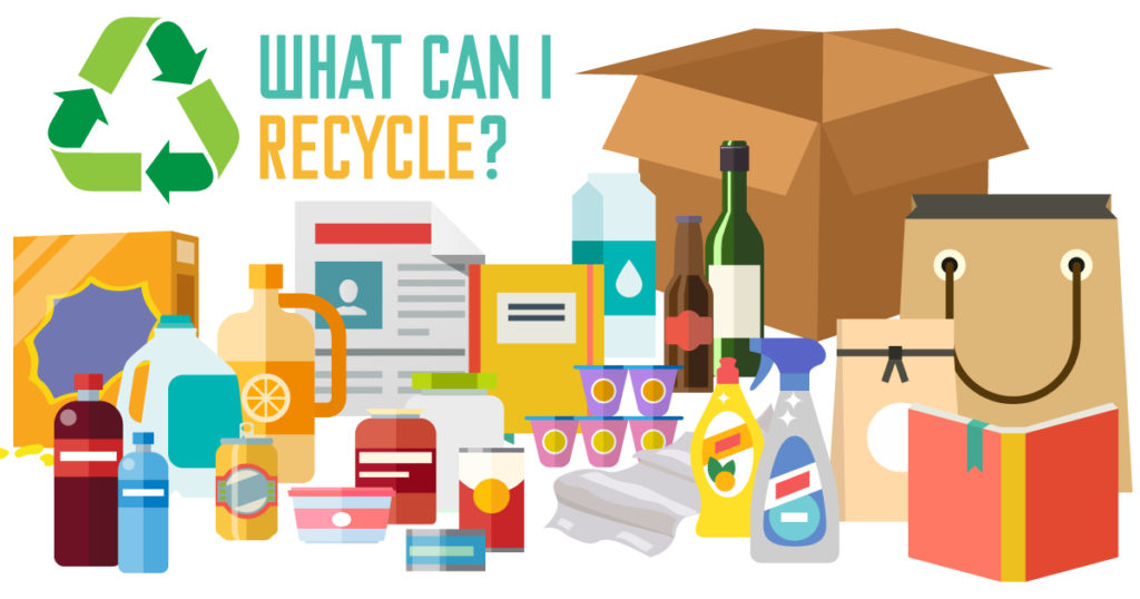 So much to recycle!

♻️Paper incl. newspapers, magazines, and mixed paper⁣
♻️Cardboard⁣
♻️Glass bottles and jars⁣
♻️Rigid plastic products⁣
♻️Metal containers including cans⁣
♻️Food waste⁣
⁣
What item here do you recycle the most and how? #HOSK #Recucle #ReduceReuseRcycle