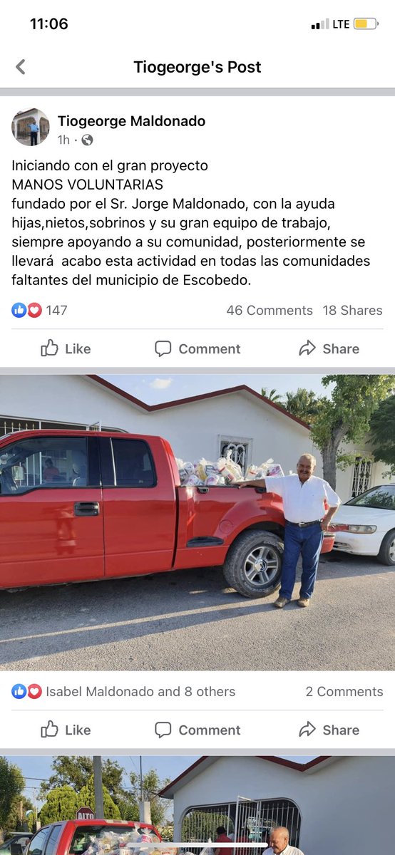 bobundyyy's tweet photo. I’m glad I can be apart of this 
My grandpa started a program where we all pitch in monthly so he can buy groceries for other families from his town in Mexico https://t.co/OVzW7Jl5PR