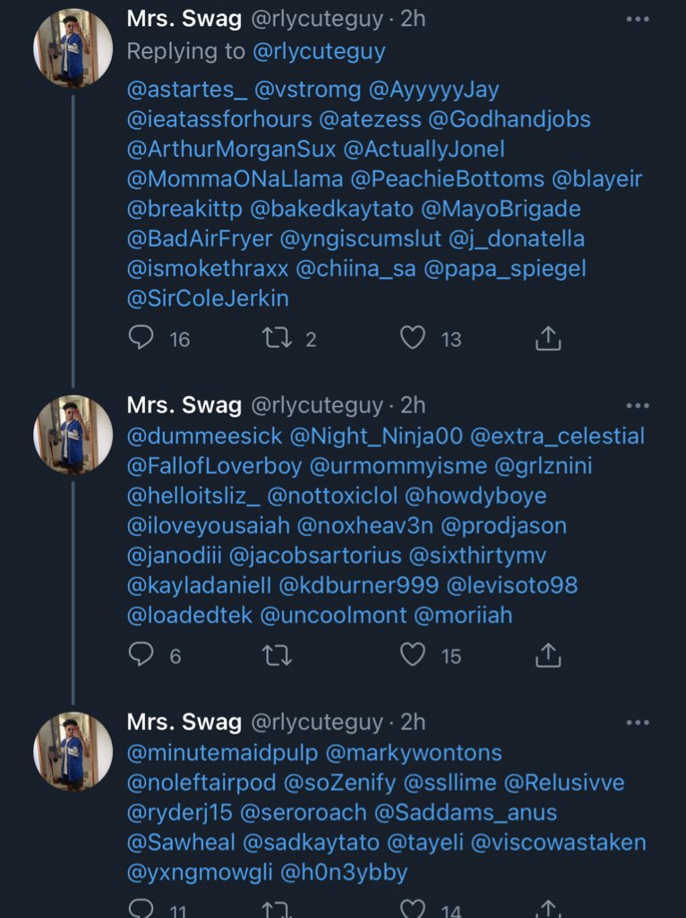 sp_ceii's tweet image. Why bro tag everyone he know 😭