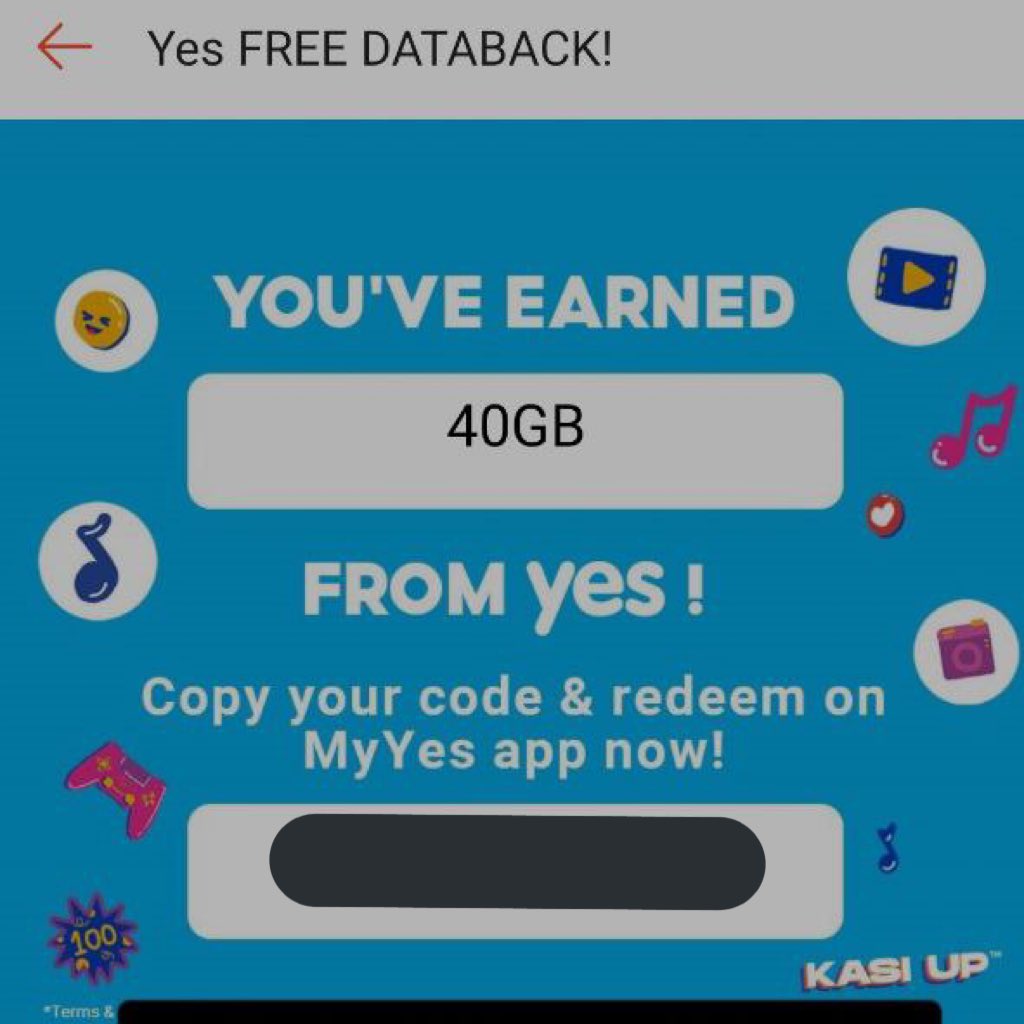 mimierhmn's tweet photo. Ada students di sini yang perlukan data YES dari Shopee?

Please let me know. Ada dua code boleh redeem ni. https://t.co/8IE22glgb4