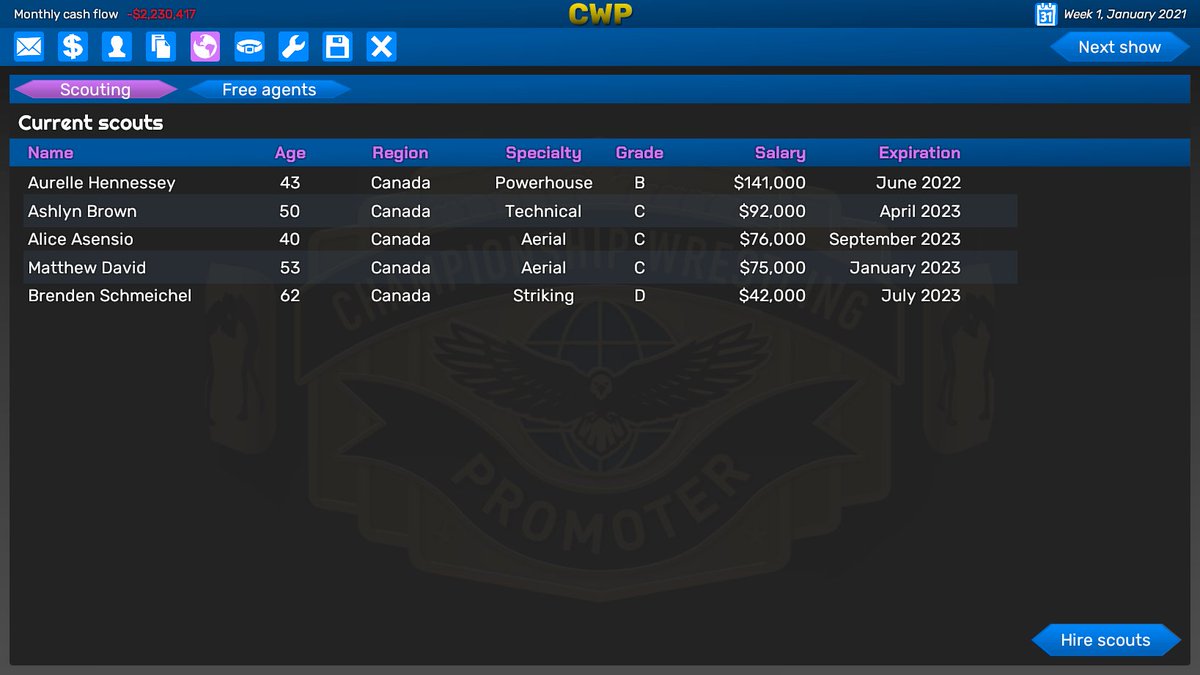 new wrestling simulator