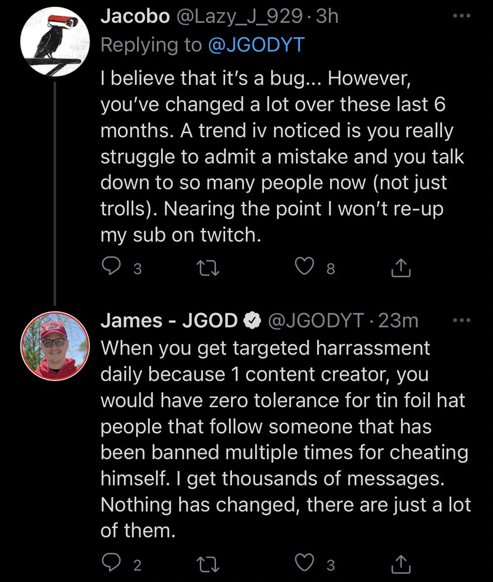 ModernWarzone's tweet photo. The stain of the #Warzone community is now targeting JGOD over a mistake in the source he chose to disprove accusations of Aydan using a permanent UAV tool.

Now his entire community is harassing JGOD, who has put more work in for the Warzone community than 99% of creators. https://t.co/5LK3lNZeOp