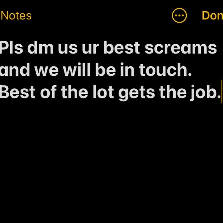 waaxband's tweet photo. Singer wanted, pls DM us ur best scream. https://t.co/t2qRgLX7rX