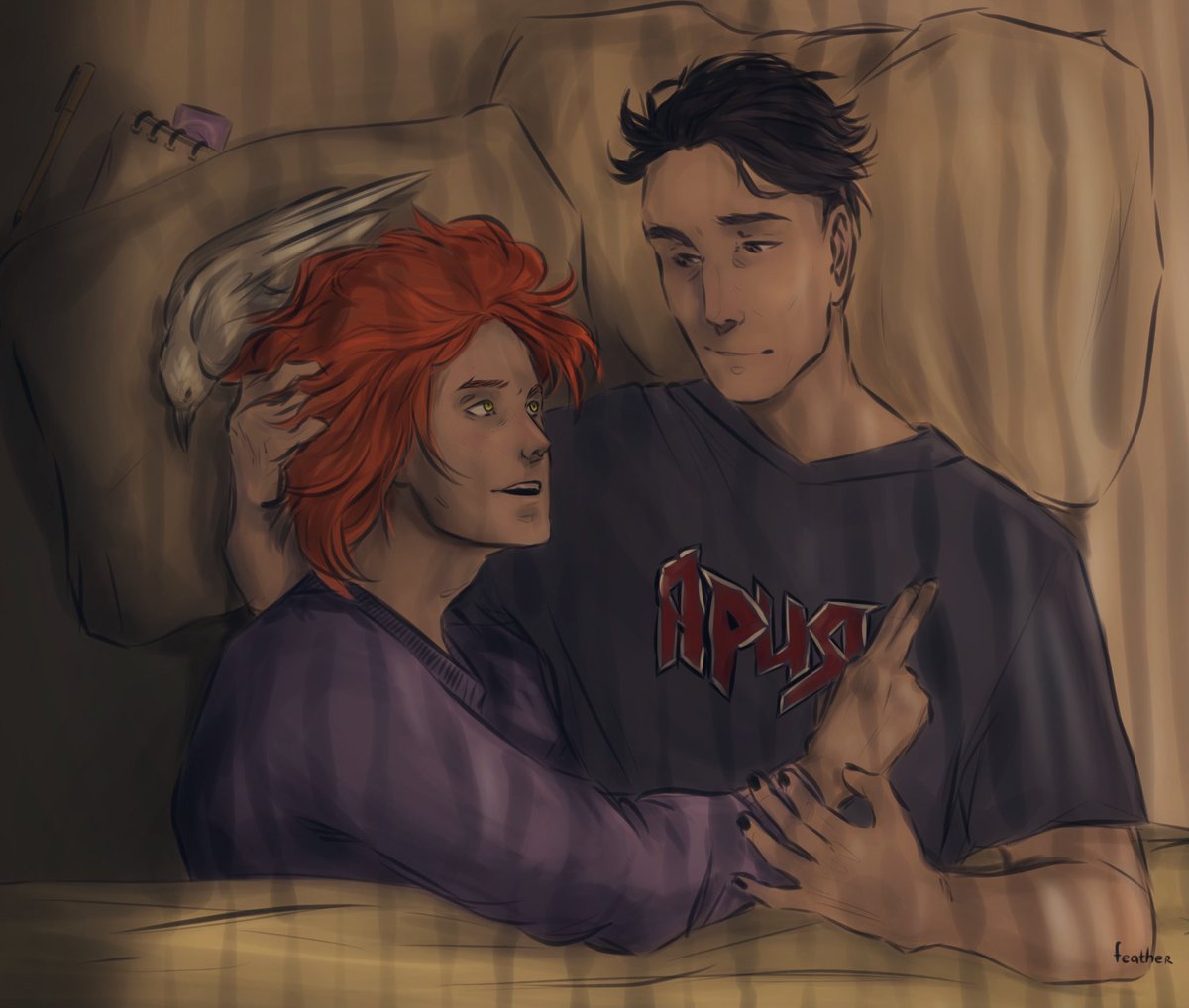 лежат сераволчатся. несколько раз перерисовывал, сейчас боле или менее доволен. 
#сероволк #мгчд #чумнойдоктор