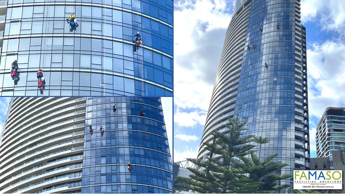 FAMASO5's tweet image. ✅ Mission completed successfully🏵️🏵️

Our FAMASO Avengers Marvel Team is in action at Docklands Victoria.

#FAMASO #FAMASOFacilitiesSoultions #Servicefarm #Specialisedcleaning #Ropeaccess #Covidcleaning #Maintenance