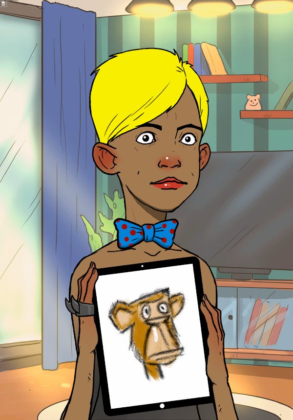 OnlythePeng's tweet photo. Had a cheeky mint of @ArtStarsClub when I should really have been going to bed.
First mint was a bow tie Jonny Quest
Second had no background which means I can order a unique one after the collection has sold out ππ½
#NFT https://t.co/1QvD0fIGCX