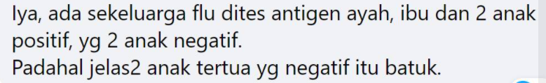 tonangardyanto's tweet photo. Walaupun ada gejala flu, kalau memang bukan covid, maka hasil Tes antigen dan PCR tetap akan negatif. Mengapa? Karena tes itu dilengkapi "sensor" spesifik untuk virus penyebab covid-19. https://t.co/oQvjlslPcw