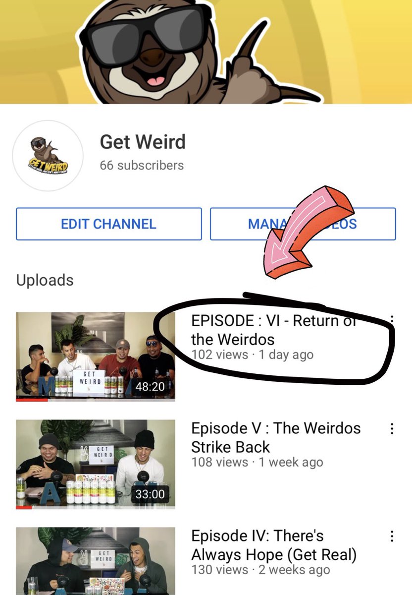 GetWeird94's tweet photo. I’m other news, your favorite weirdos hit 100 views in a day for this weeks episode, reaching another milestone! 
Thank you for those supporting and tuning in every week. Love y’all and remember to celebrate the small victories in your life ❤️ https://t.co/95tUQN93vS
