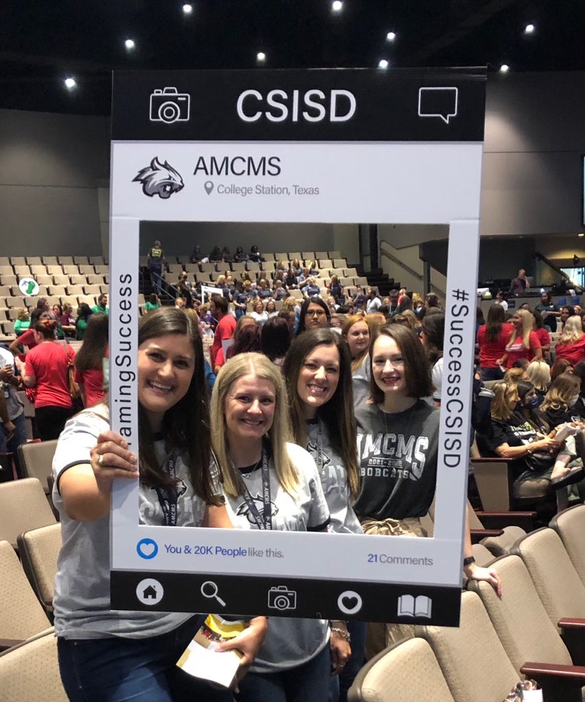 AMCMSBobcats's tweet photo. A few more photos of our amazing Bobcat staff from the CSISD Ready Rally today at Central Church! ๐ธ โบ๏ธ
#BobcatCountry ๐บ
#CSISDSuccess
#FramingSuccess https://t.co/5Ls3D5pr3B