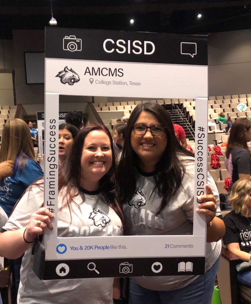 AMCMSBobcats's tweet photo. A few more photos of our amazing Bobcat staff from the CSISD Ready Rally today at Central Church! ๐ธ โบ๏ธ
#BobcatCountry ๐บ
#CSISDSuccess
#FramingSuccess https://t.co/7swIXvkSww
