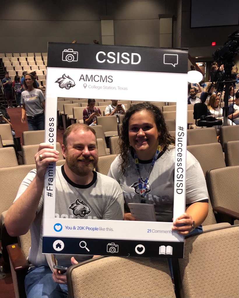 AMCMSBobcats's tweet photo. A few more photos of our amazing Bobcat staff from the CSISD Ready Rally today at Central Church! ๐ธ โบ๏ธ
#BobcatCountry ๐บ
#CSISDSuccess
#FramingSuccess https://t.co/7swIXvkSww