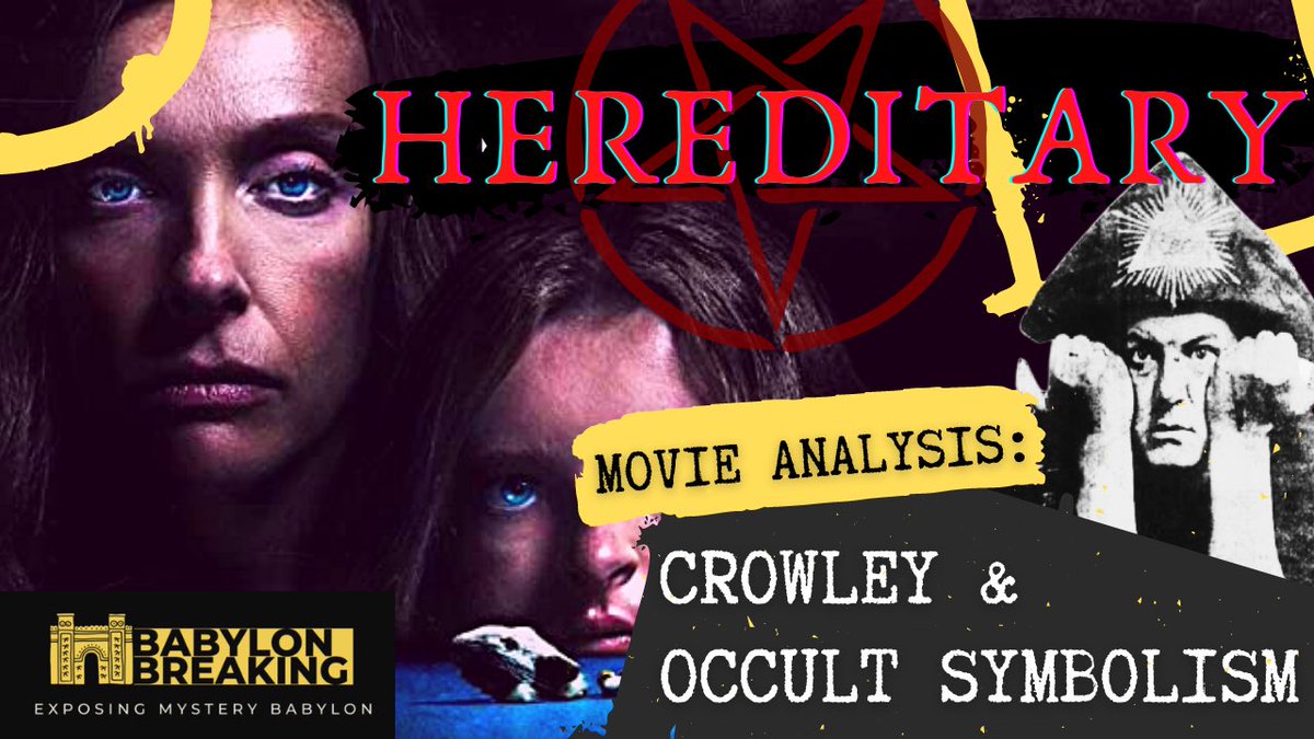babylonbreakin7's tweet photo. 2.// … of the film’s #pagan and ceremonial themes, one discovers the pungent influence of Aleister Crowley and the #occult 

#horrormovies #hereditary #crowley #magick #symbolism #conspiracy #illuminati #movienight #reactionvideos #movieanalysis #moviereview #youtube #goetia https://t.co/uzQw8iAlAJ