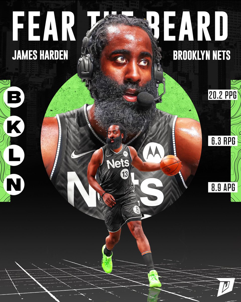 dznjoen's tweet photo. Do you fear The Beard???? 

@JHarden13 @BrooklynNets #basketball #nba #sports #art #GraphicDesign #sportsdesign #brooklyn #kyrie #jamesharden https://t.co/aohCqMQz8a
