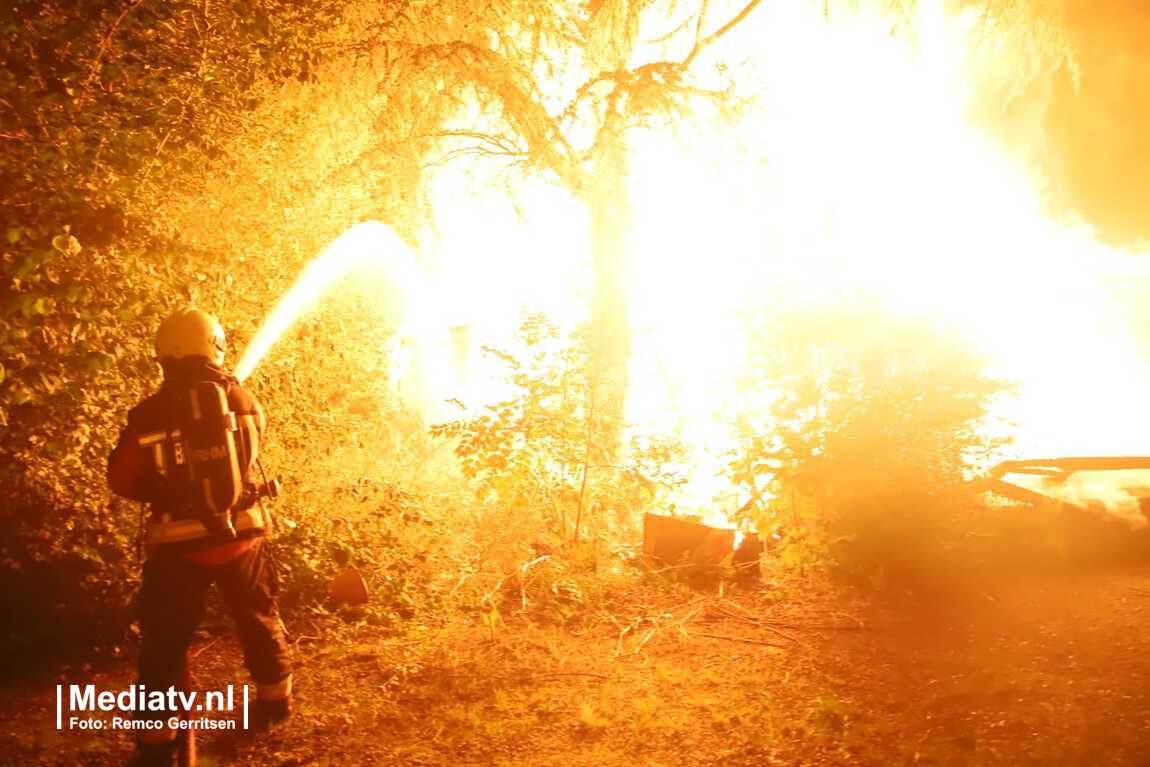 Melding brandweer Galgoord Haastrecht inzake middelbrand