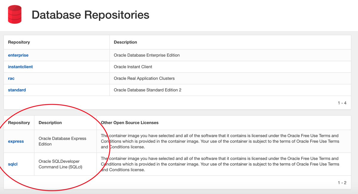 GeraldVenzl's tweet image. Have you noticed our newest additions to container-registry.oracle.com yet? :) #sqlcl #OracleXE