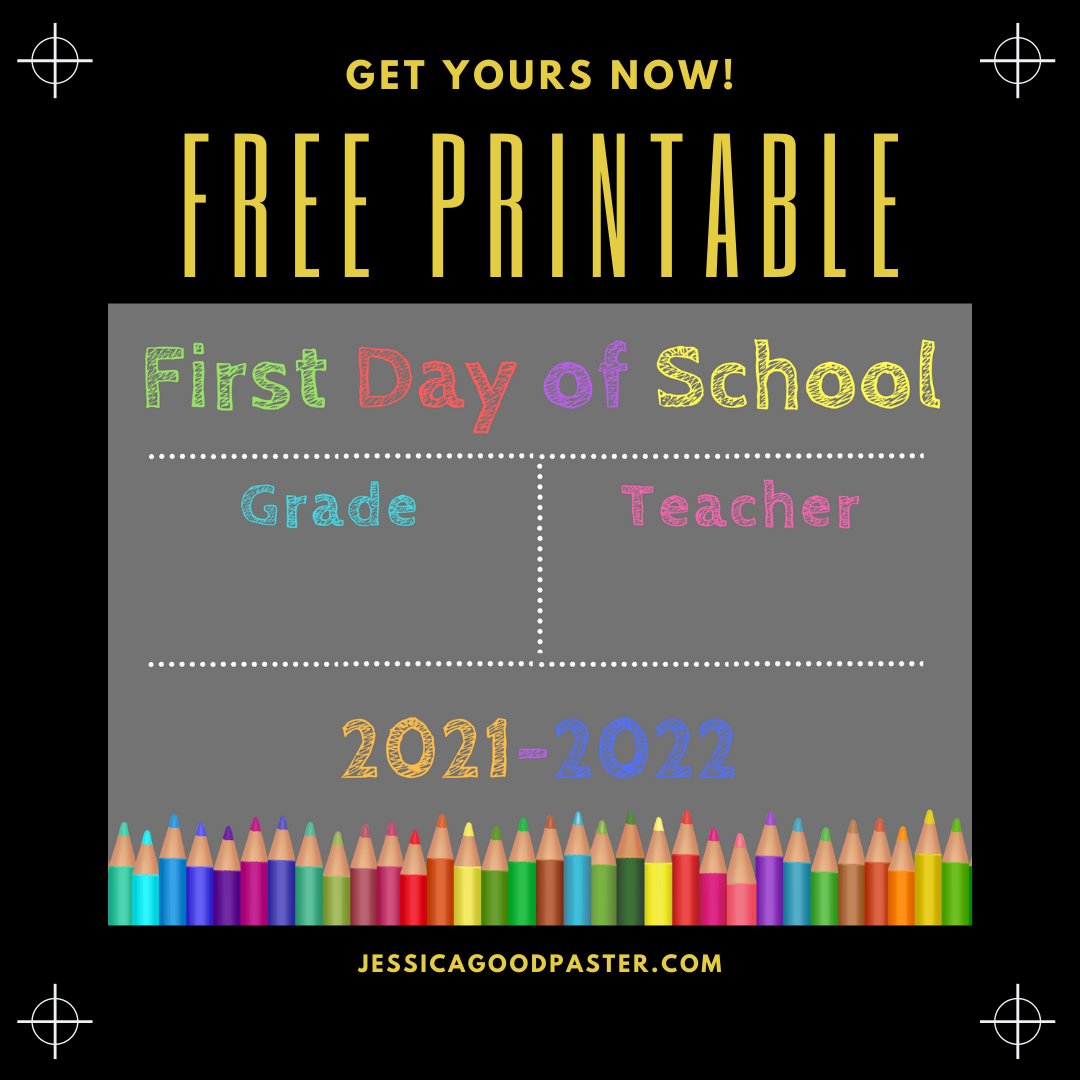 Kids going back to school soon? Take one thing off your plate with this free printable first day of school sign! Get yours here: jessicagoodpaster.com/5-simple-back-…

#firstdayofschool #freeprintable #momlife #backtoschool