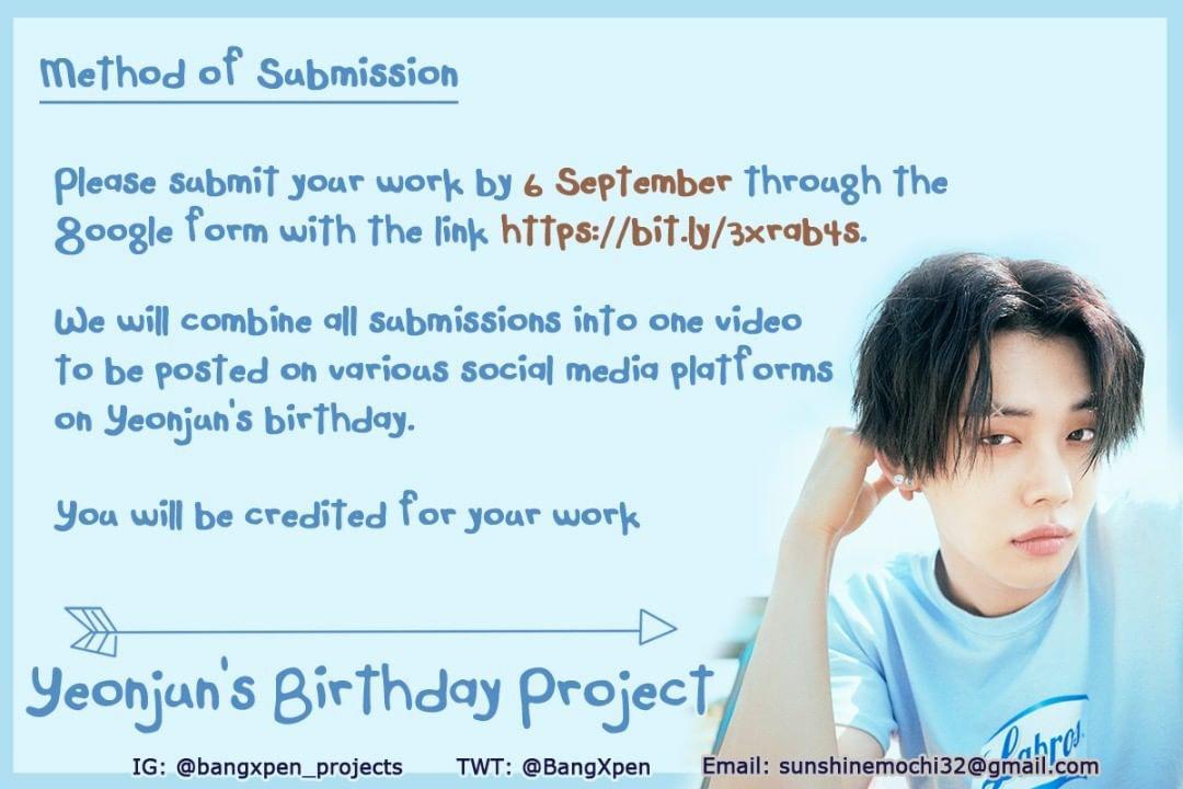 BangXpen's tweet photo. Parts 3 and 4

Link for Submission:
https://t.co/diVIODwKoz

#yeonjun #yeonjuntxt #yeonjunbighit #yeonjunday #choiyeonjun #choiyeonjuntxt #BXforYeonjun https://t.co/zSK1BJrKLB