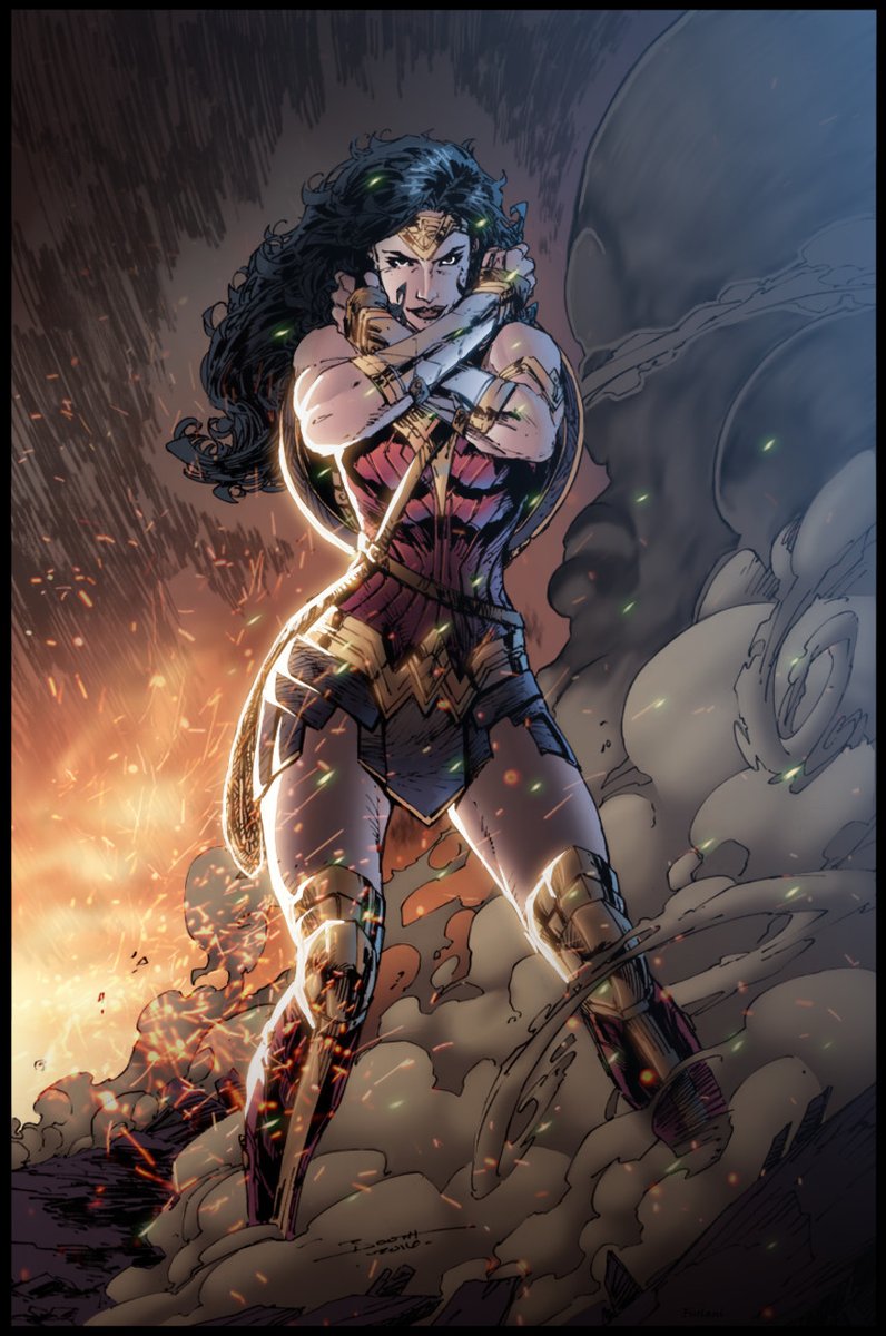Wonder Woman by @Demonpuppy with colors by @Kheme51 #WonderWoman.
