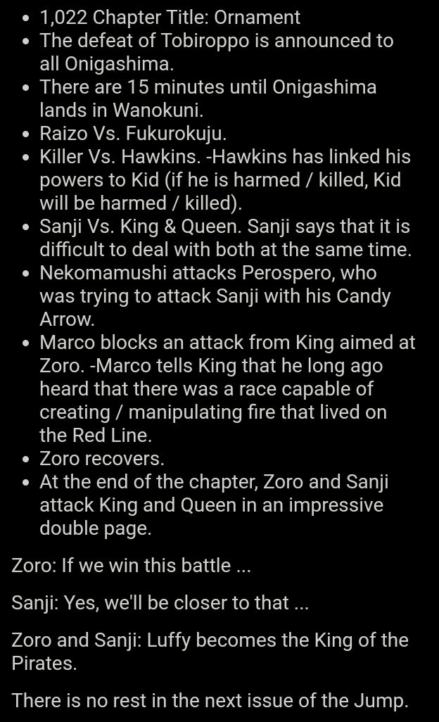 An interesting detail on the last page of chapter 1022 that I haven't seen  anyone else bring up yet : r/OnePiece