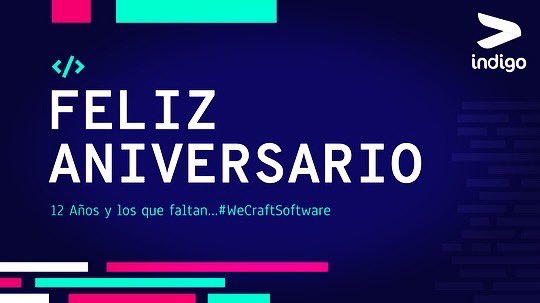 Indigo_IT's tweet image. ¡Aniversario 12!