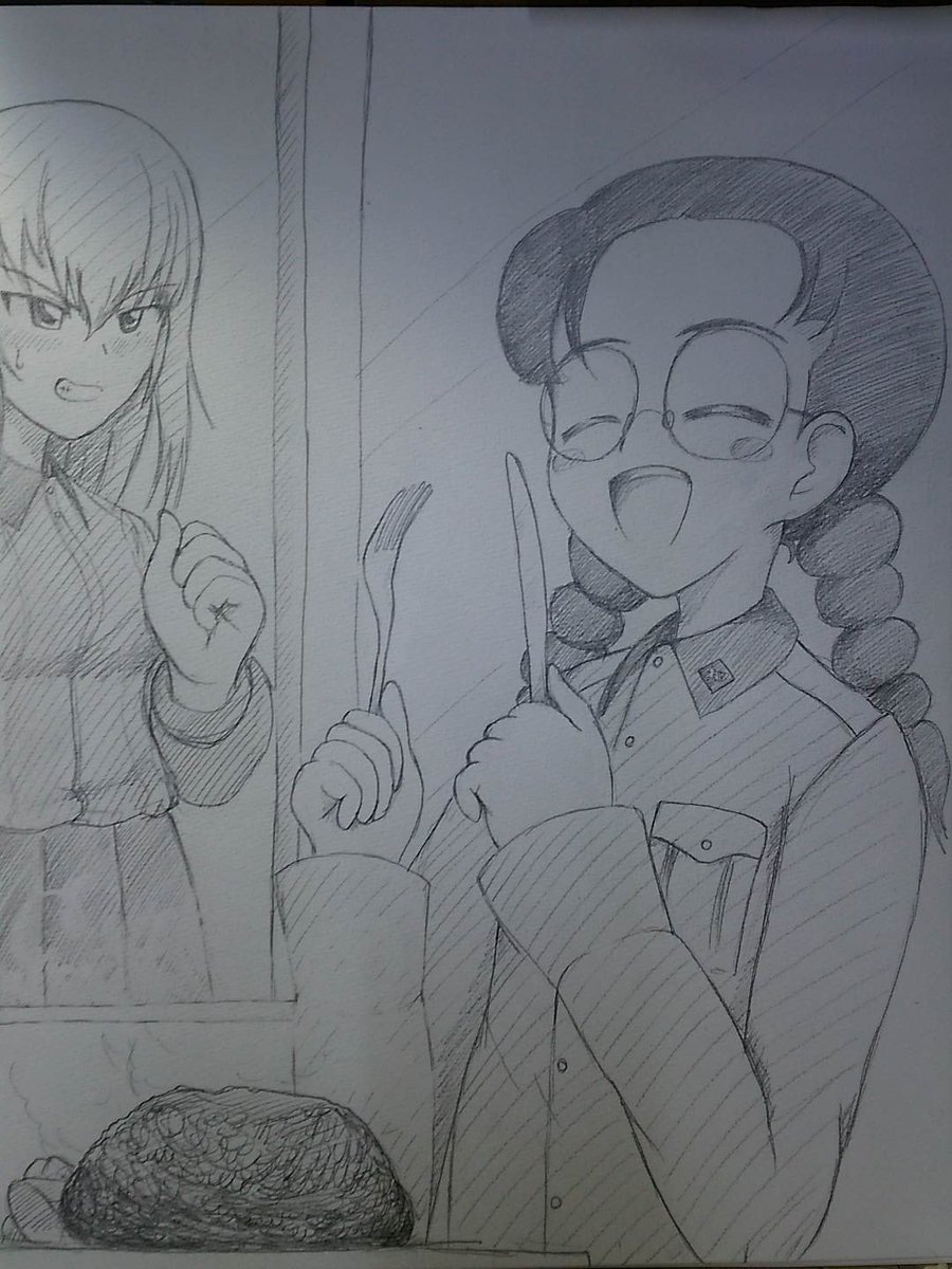 大分前に描いたものをw
ぐぬぬエリカw
#ハンバーグの日 