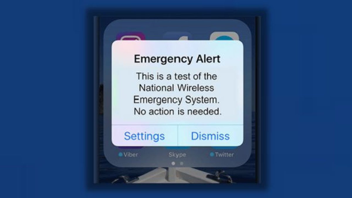 HamptonNHFire's tweet photo. 📡 HEADS UP! @fema &amp; @FCC will conduct a national test of the Emergency Alert System &amp; Wireless Emergency Alert with radio, TV, cable stations, and wireless carriers at 2:20 PM tomorrow.
#HamptonNH #HamptonFire #OnlyATest https://t.co/BZHchEVx49