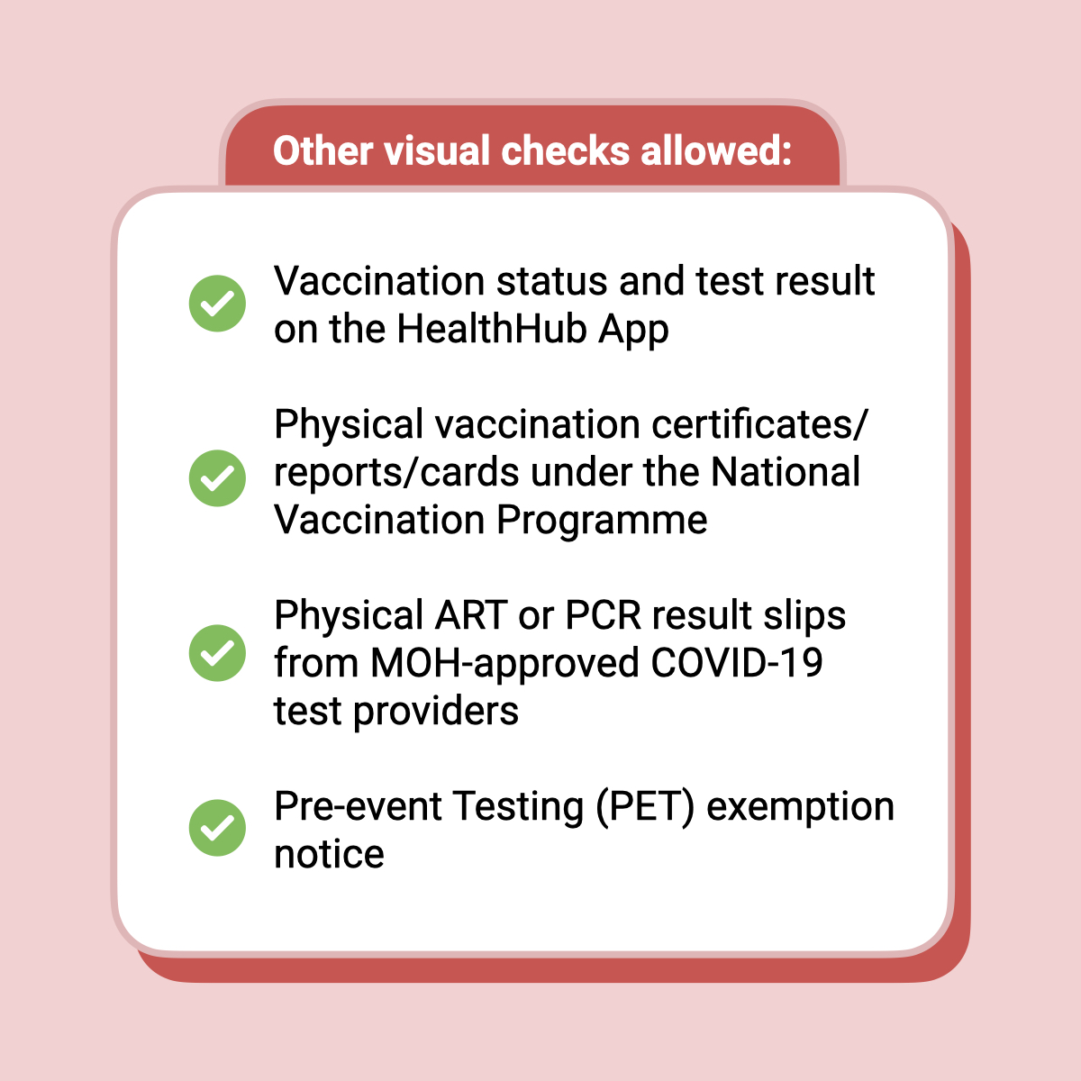 SmartNationSG's tweet photo. With the implementation of vaccination-differentiated safe management measures, here's how you can use your TraceTogether App or Token to show your vaccination and test status to gain entry to venues.

For more information, visit https://t.co/ribctk0Fu8.

#TraceTogether https://t.co/Z38d8D5IlG