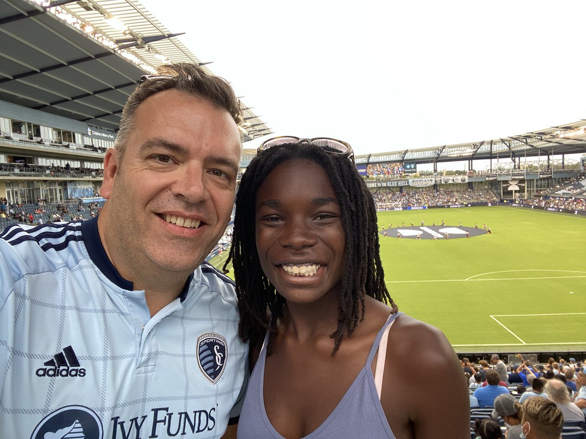 jmyeats's tweet image. At the pitch with the kid watching inter league play. Rough game, but still fun to be out at Children’s Mercy Park! Let’s go Sporting! #sportingblueforlife