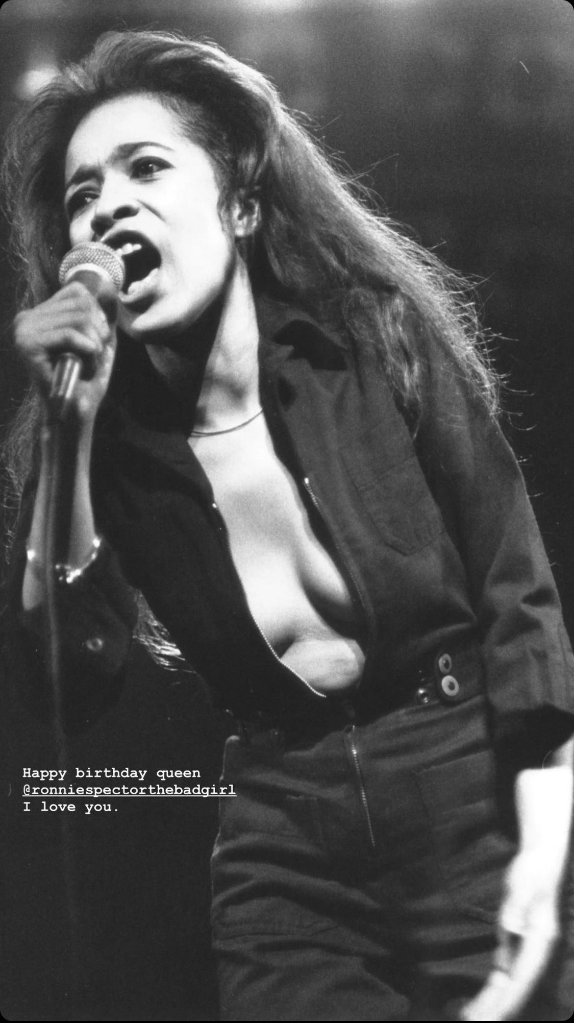 Zendaya wishes Ronnie Spector a Happy Birthday on her Instagram Stories 