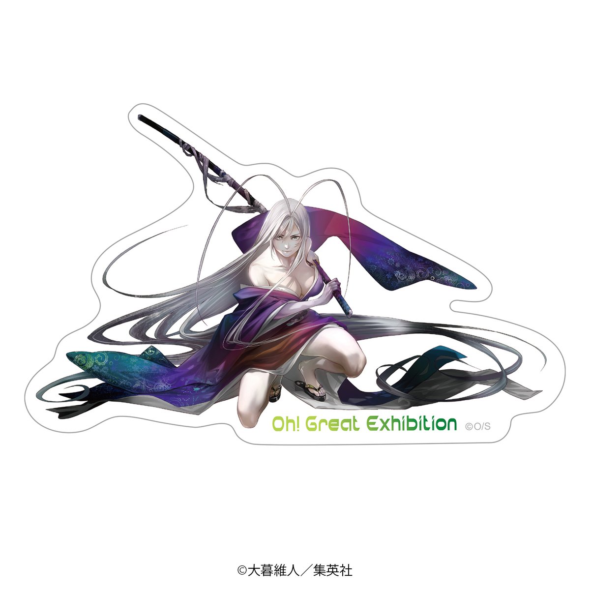 大暮維人展 グッズ紹介！ 大暮維人展を記念したステッカーです。 描き