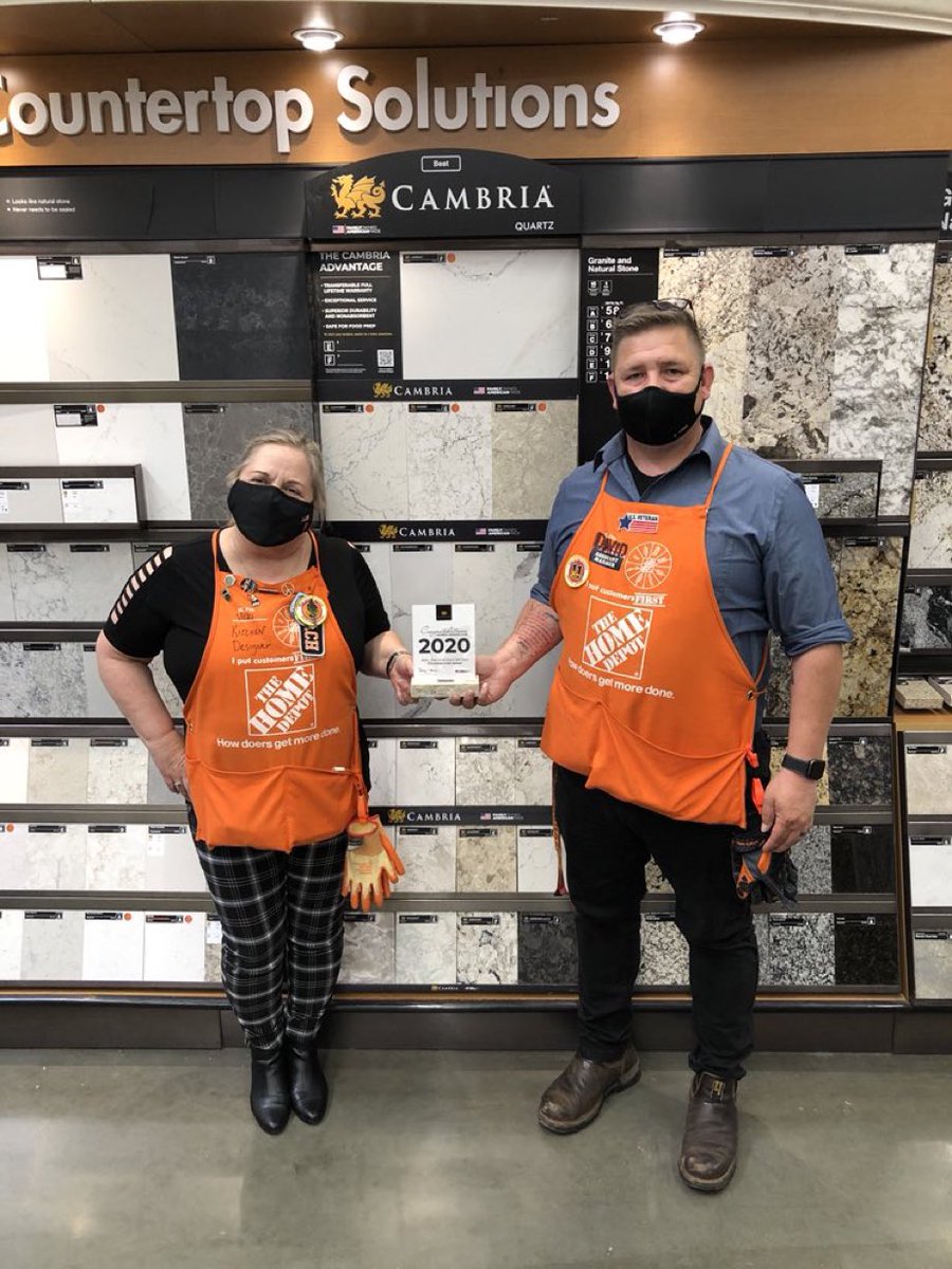So this happened today. Big shout out to our kitchen designers. #71 in the country and #1 in Wa for Cambria  sales. WTG Team Aberdeen!! #D52Elite💎 <a href="/AkinsMel/">Mel Akins</a> <a href="/ZachBoonTHD/">Zach Boon</a> <a href="/CorporateLarry/">Larry Lane</a> <a href="/jen_gillaspie/">Jen Gillaspie</a> <a href="/8964THD/">Brenda Glover Home Depot #8964</a> <a href="/8964KateJones/">Kate Jones</a> <a href="/DenaTeeters/">Dena Teeters</a>