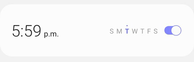 ????? Yesterday, I set an alarm for today at 5:59 but I cannot remmeber what the hell it's for. I didn't