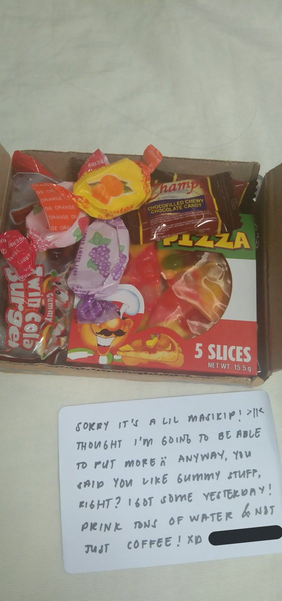 jpgmaloi's tweet photo. hi thank you for the smooth transaction @djenluxx, sobrang safe nila and i love the freebies pala coz gummy candies are the best pls😭
#djfeedbacks https://t.co/k7dG1POfdf