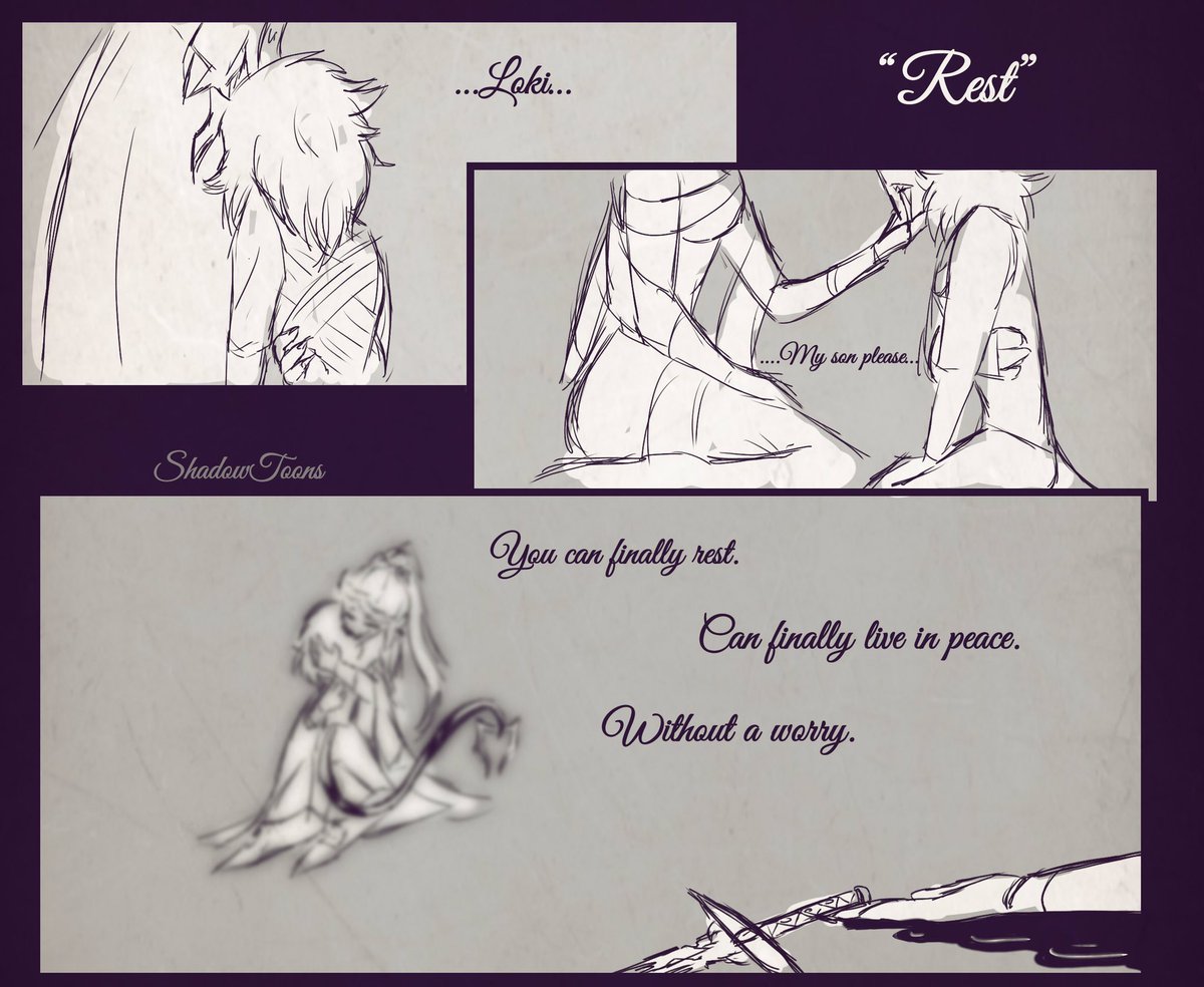 Mask_imp_killer's tweet photo. #imploki #helluvaboss #HazbinHotel #characterdeath #marvel #shortcomic #loki #frigga #au 

Been a while done a short comic, not the best-

But been a while! https://t.co/QccDpoVmza