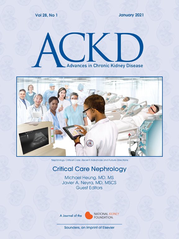 Fantastic issue of @ackdonline covering everything critical care nephrology edited by @javo_neyra and @keepingitrenal 

All star cast of authors @CharuThakar 

ackdjournal.org/issue/S1548559…