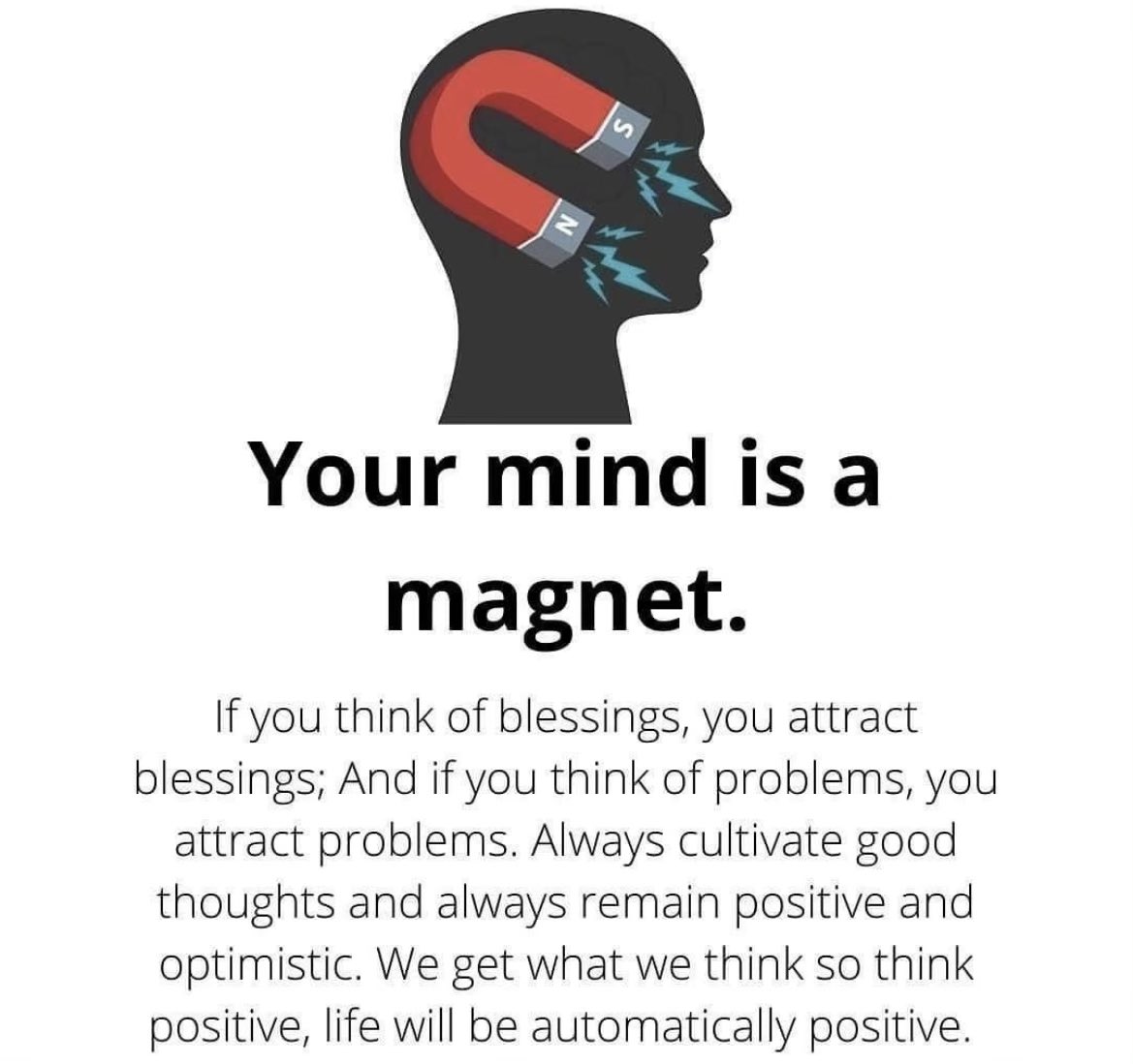 CryptoGodJohn's tweet photo. You become a product of your own thoughts. Good vibes only https://t.co/veeerl1u4N